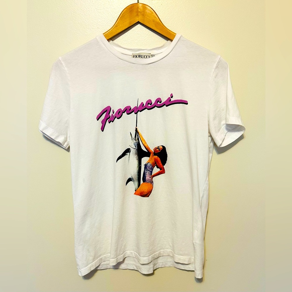 FIORUCCI Swordfish Girl White T-Shirt - L